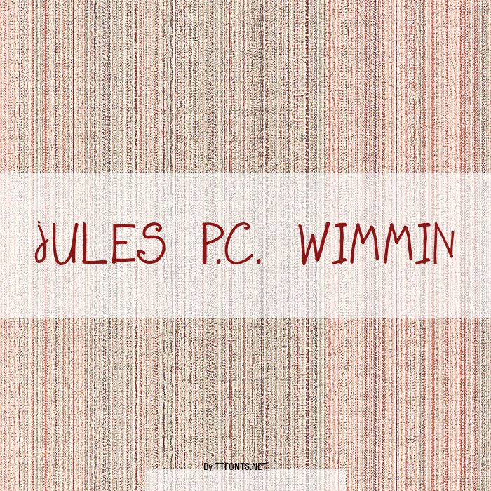 JULES P.C. WIMMIN example